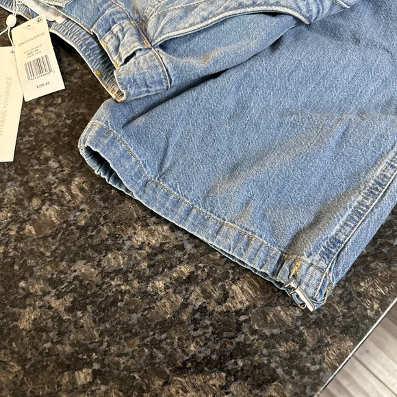 Johnathan Simkhai Standard Calista blue denim cargo jean pants sz. XS. $395 - Picture 10 of 11